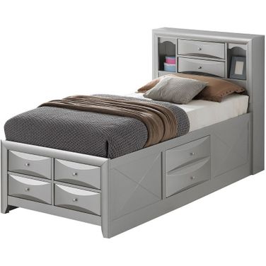 G1503G Bookcase Storage Bed (Twin)