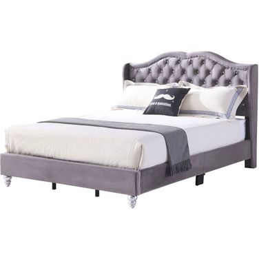 G1931 Gray Upholstered Bed (Full)