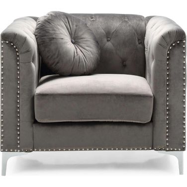 Glory Furniture Pompano Chair, Dark Gray