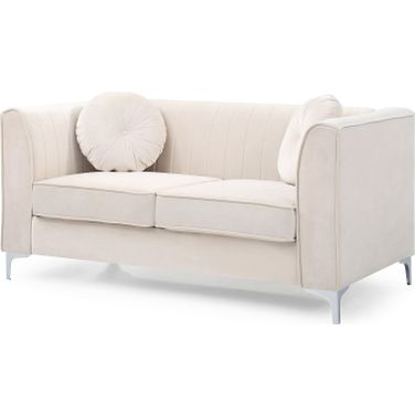 Delray Loveseat In Ivory