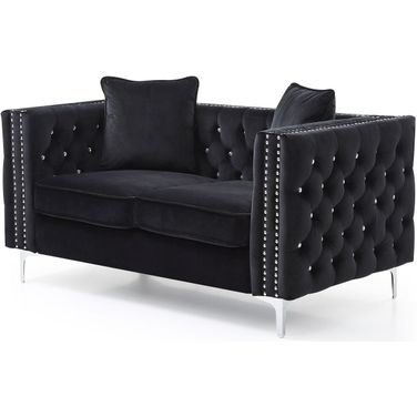 Paige Loveseat (Black)