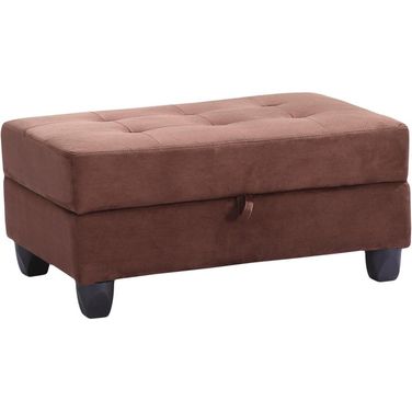 Glory Furniture Fabric Ottoman Chocolate