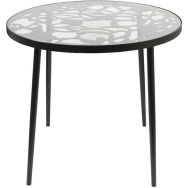 LeisureMod Devon Black Tree Dining Table