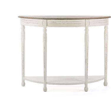Baxton Studio Vologne Traditional White Wood French Console Table