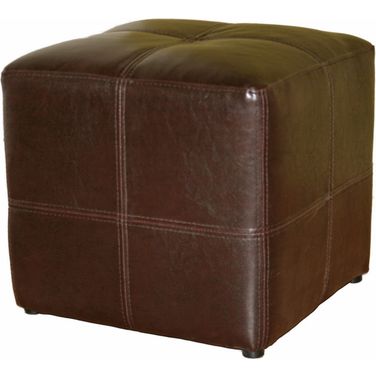 Baxton Studio Nox Dark Brown Ottoman