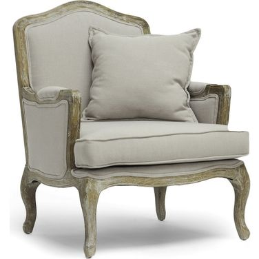 Baxton Studio Constanza Classic Antiqued French Accent Chair