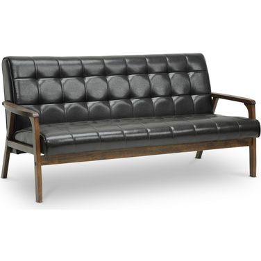 Baxton Studio Mid-Century Masterpieces Sofa-Brown