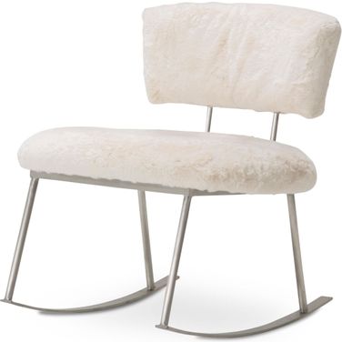 A La Carte Brushed Silver Rocker Chair KIA-BC834-PWD-814