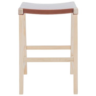Aariz Rectangle Counter Stool in Cognac