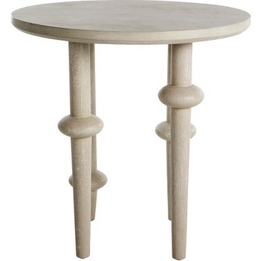Aba Side Table In Cerused White