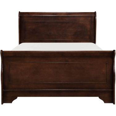 Abbeville Eastern King Bed In Brown Cherry