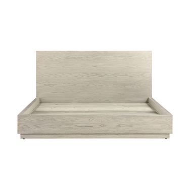 Abbey King Platform Bed Frame In Gray Oak