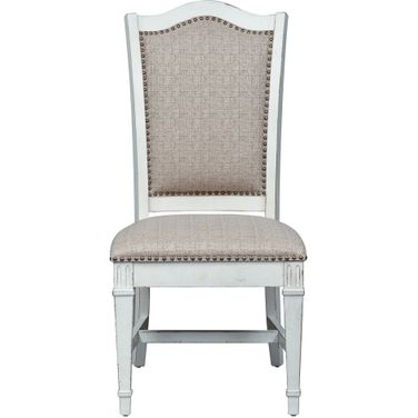Abbey Park Antique White Side Chair set of 2