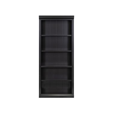Abby Wood Open Bookcase In Black