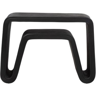 Abebi Rattan Console Table In Black