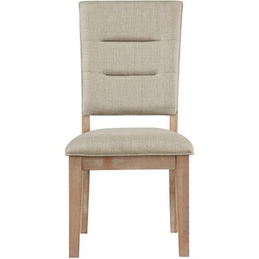 Aberdeen Dining Side Chair Set of 2 In Oak and Beige