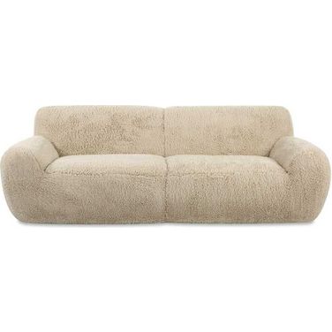 Abide Rounded Sheepskin Sofa In Brown
