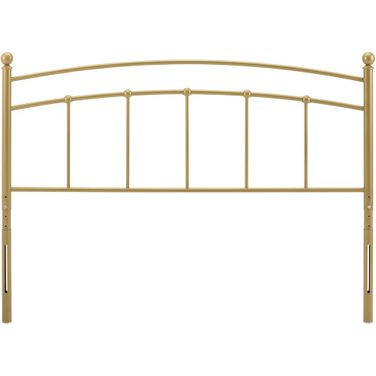 Abigail King Metal Headboard In Gold