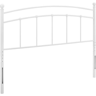 Abigail Twin Metal Headboard In White