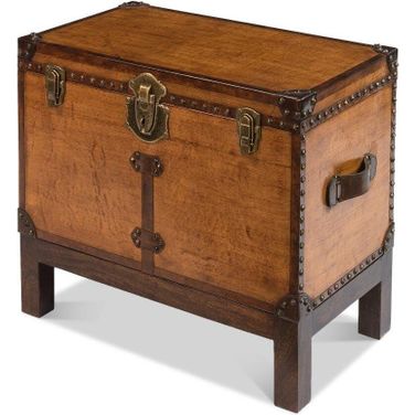 Abilene Tan Leather Box With Stand