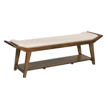 Atlas Bench In Warm Brunette