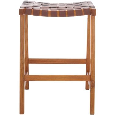 Abreu Rectangle Counter Stool in Cognac