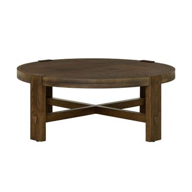 Abstract Coffee Table In Smokey Chestnut
