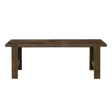 Abstract Dining Table In Smokey Chestnut
