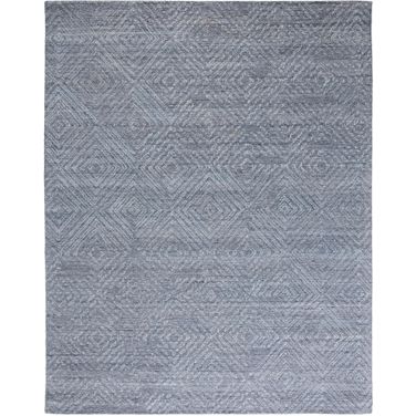 Abstract Hand Tufted Blue 10' x 14' Large Rectangle Rugs