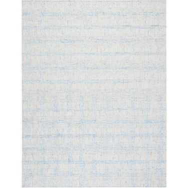 Abstract Hand Tufted Ivory and Beige 9' x 12' Large Rectangle Rugs ABT656A-9