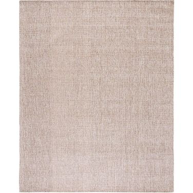 Abstract Hand Tufted Ivory and Grey 11' x 15' Oversized Rugs