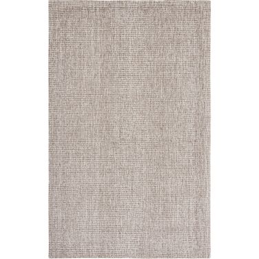 Abstract Hand Tufted Ivory and Grey 4' x 6' Small Rectangle Rugs ABT468G-4
