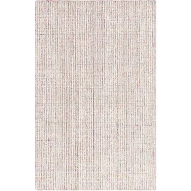 Abstract Hand Tufted Red and Green 9' x 12' Large Rectangle Rugs