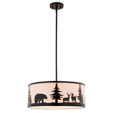Acadia 18 Inch 3 Light Pendant In Bronze