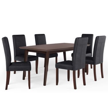 Acadian/Draper 7-Piece Dining Set In Distressed Black