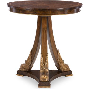 Acanthus Center Table In Brown and Gold