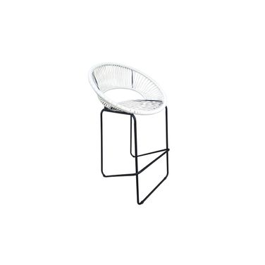 Acapulco Bar Chair In White and Black