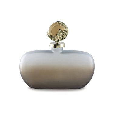 Acario Jar In Taupe/Gold