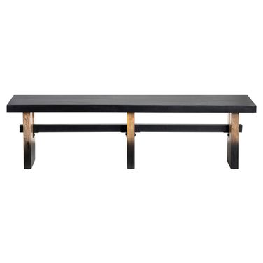 Accent Bench In Black and Tan