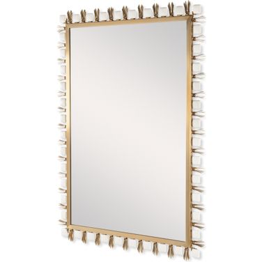Accent Mirror In Antique Brass