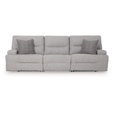 Acklen Place 3-Piece Power Reclining Sectional Sofa In Pewter