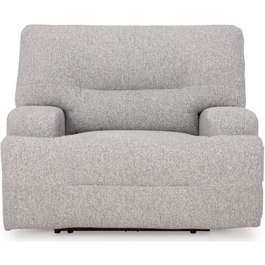 Acklen Place Oversized Power Recliner In Pewter