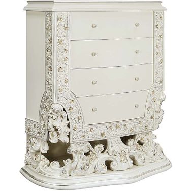 Acme Adara Chest In Antique White Finish