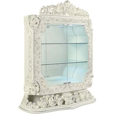 Acme Adara Curio In Antique White Finish