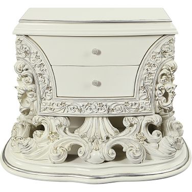 Acme Adara Nightstand In Antique White Finish