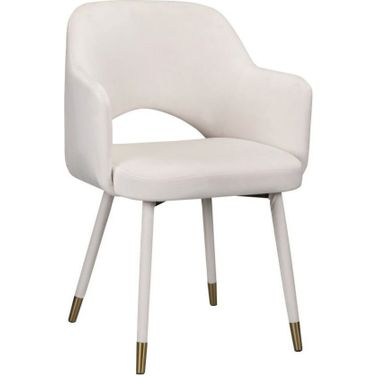 Acme Applewood Accent Chair In Cream Velvet and Gold