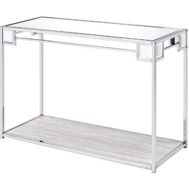 Acme Asbury Console Table In Chrome