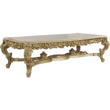 Bernadette Rectangle Dining Table In Gold