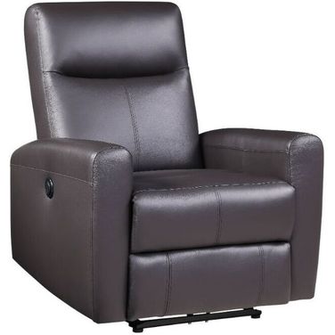 Acme Blane Power Motion Recliner In Brown Top Grain Leather Match