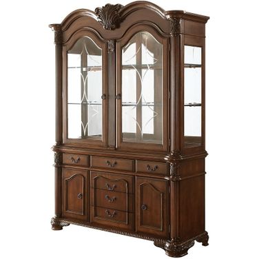 Acme Chateau De Ville Hutch And Buffet In Cherry
